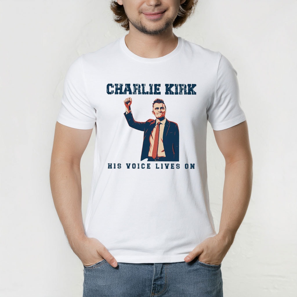 Charlie Kirk Freedom T-shirt Charlie His Voice Lives On Merch Cool Patriotic Idea For Him - Liberish