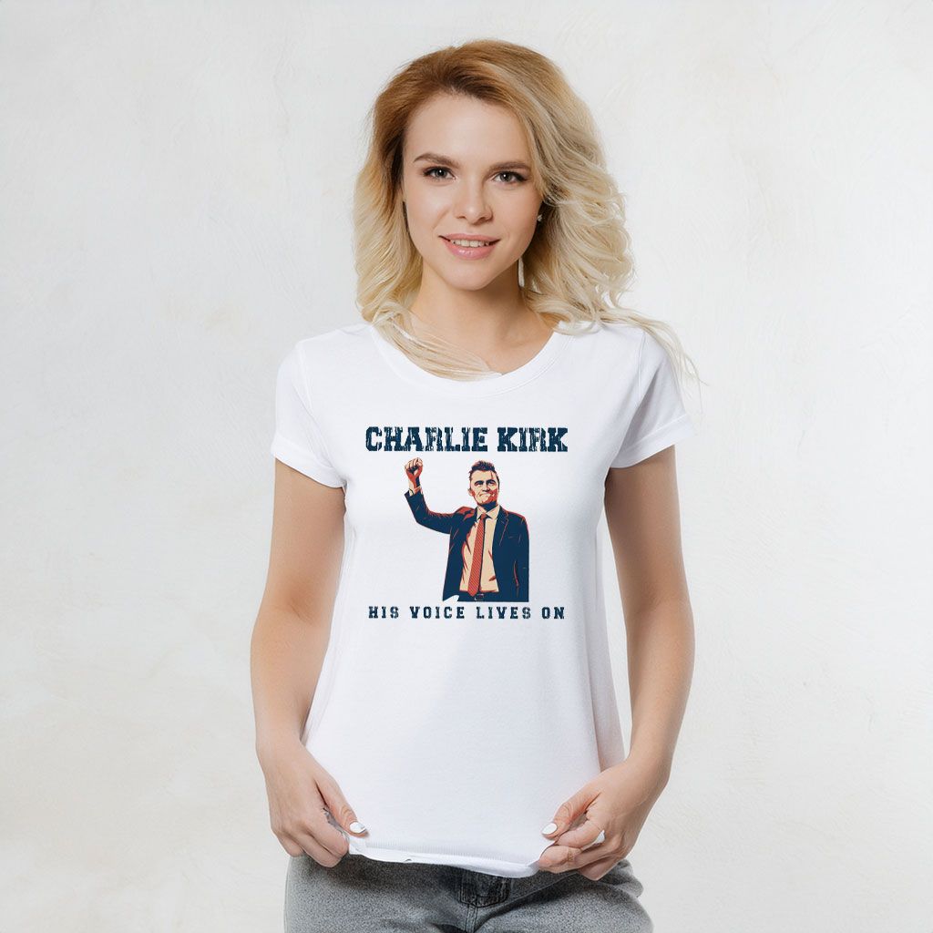 Charlie Kirk Freedom T-shirt Charlie His Voice Lives On Merch Cool Patriotic Idea Gifts - Liberish