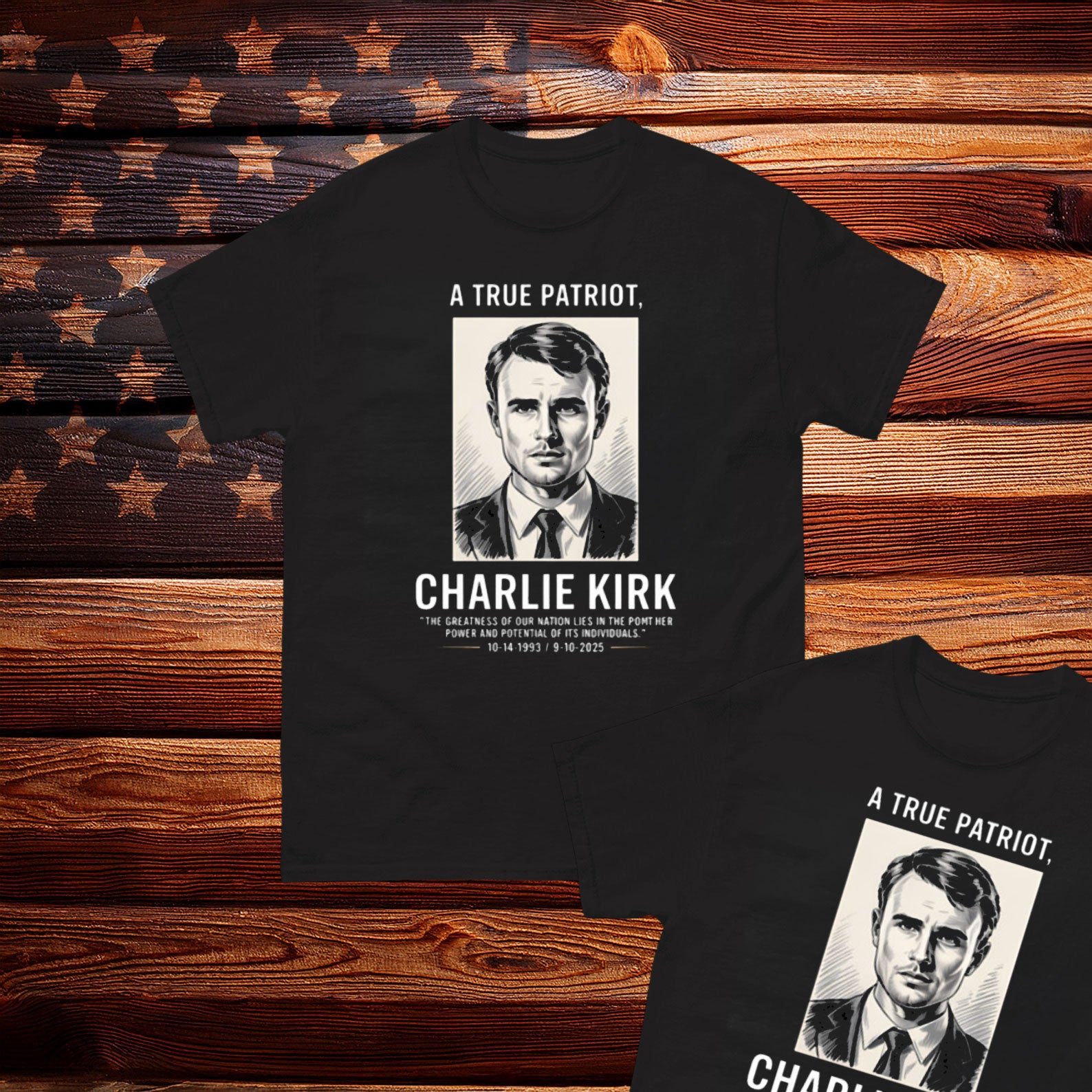 Charlie Kirk Freedom T-shirt Charlie Kirk A True Patriot Unique Gift For Patriotic Dad - Liberish
