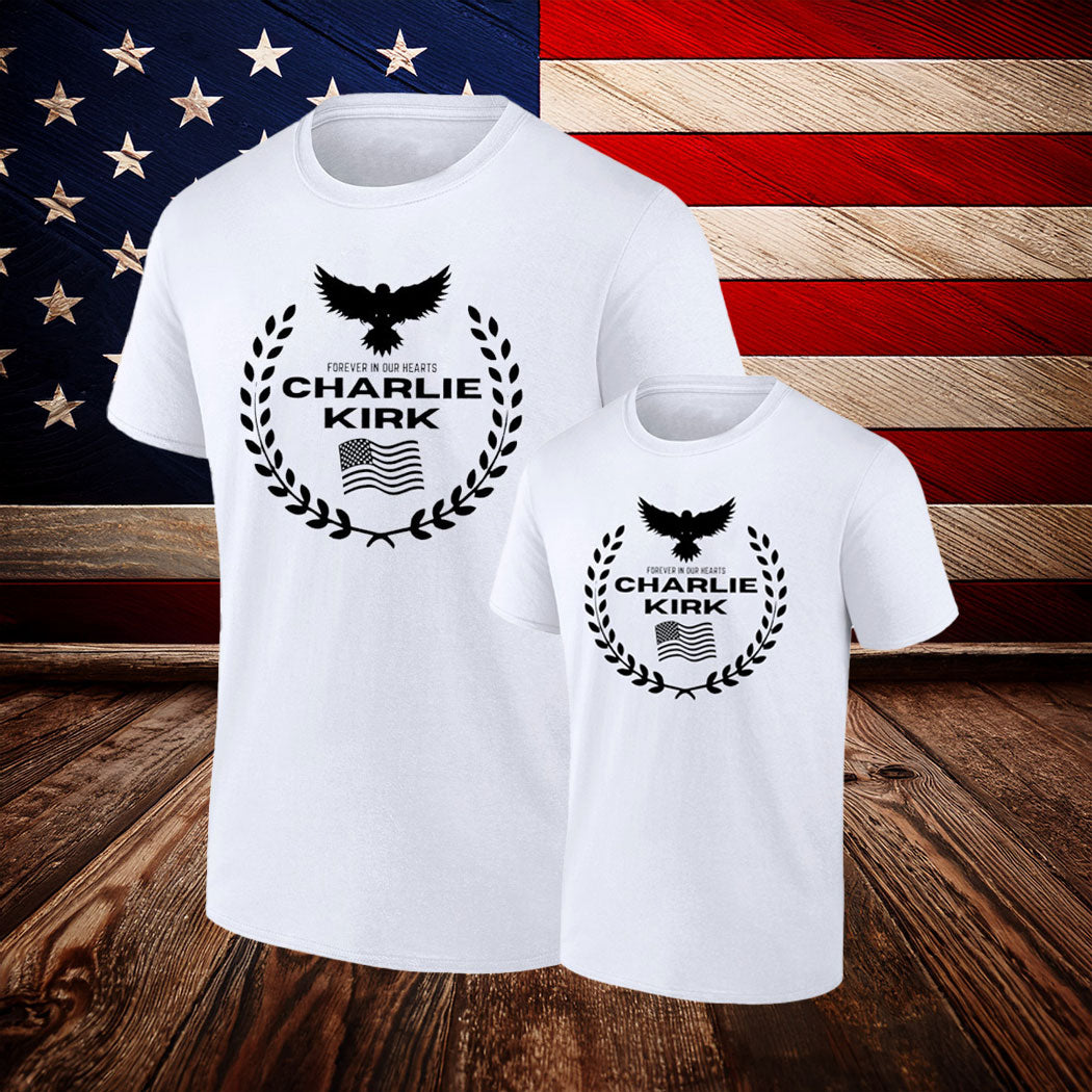 Charlie Kirk Freedom T-shirt Charlie Kirk Forever In Our Hearts Usa Flag Gifts For MAGA Lovers - Liberish