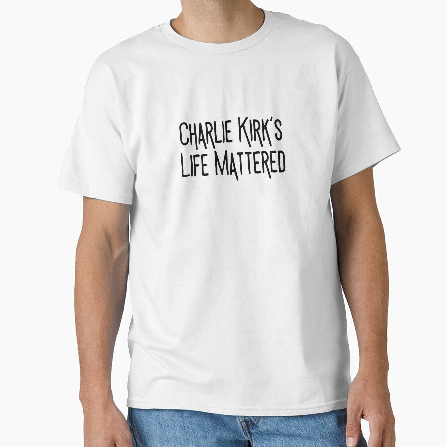 Charlie Kirk Freedom T-shirt Charlie Kirk Life Mattered Merch Best Gifts For Patriotics - Liberish
