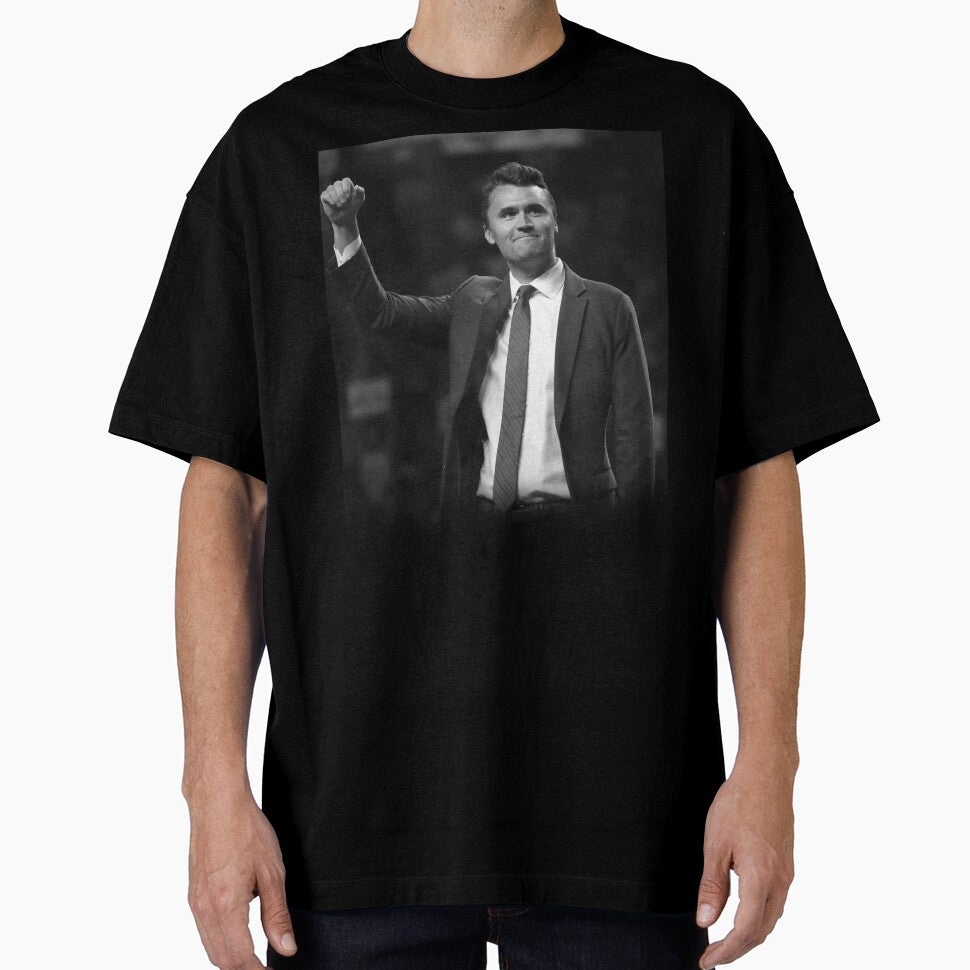 Charlie Kirk Freedom T-shirt Charlie Kirk Potrait Memorial Fans Clothing - Liberish