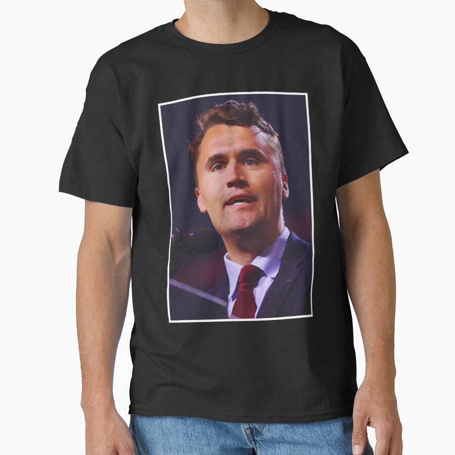 Charlie Kirk Freedom T-shirt Charlie Kirk Potrait Unique Patriotic Proud Gift - Liberish
