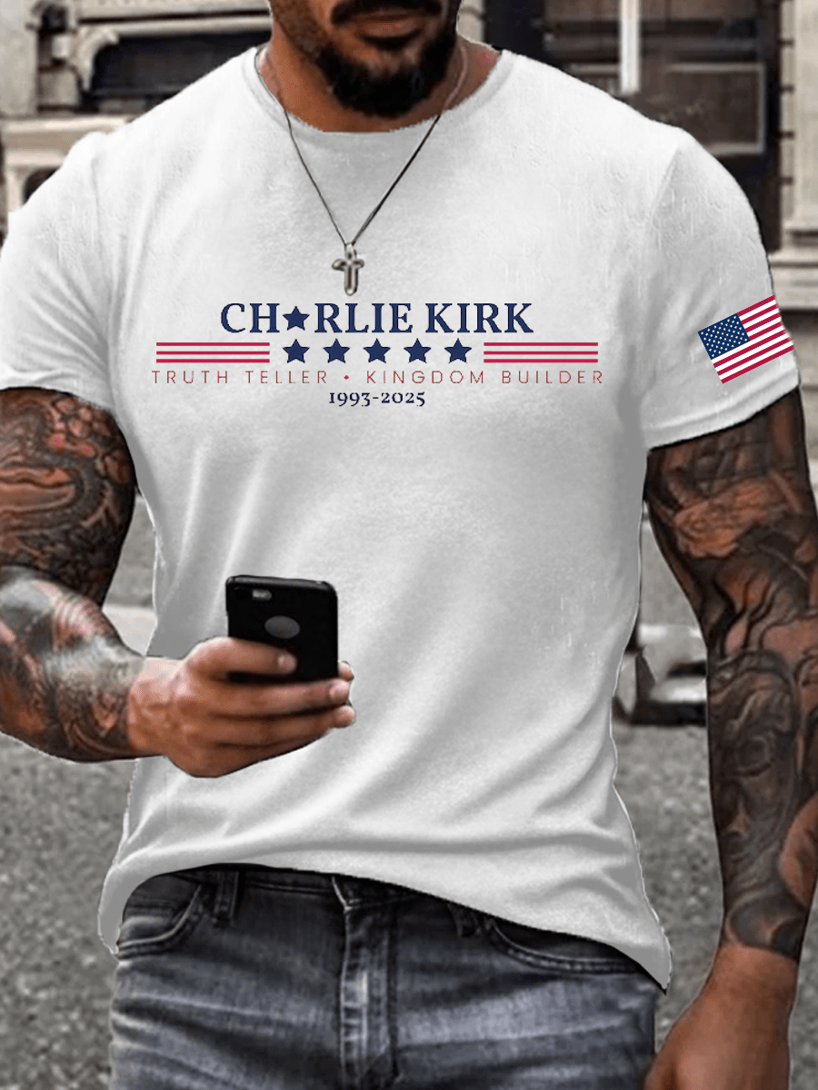 Charlie Kirk Freedom T-shirt Charlie Kirk Truth Teller Kingdom Builder 1993 2025 CK Merch - Liberish
