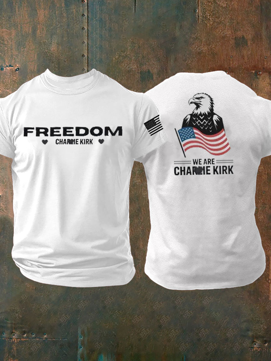 Charlie Kirk Freedom T-shirt Eagle We Are Charlie Kirk 47 Best Charlie Kirk Merch Gifts - Liberish