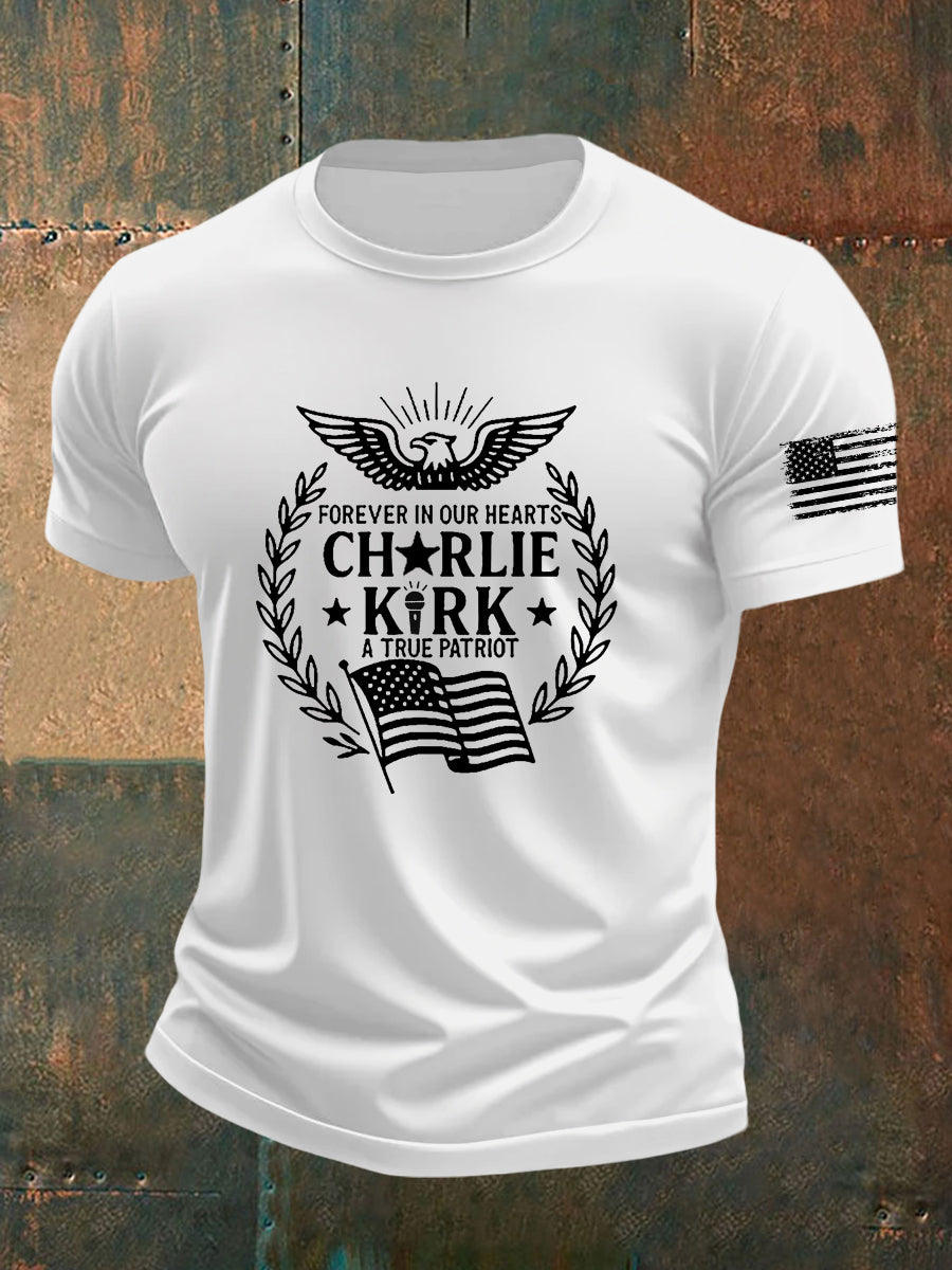 Charlie Kirk Freedom T-shirt Forever In Our Hearts A True Patriot Unique CK Proud Merch - Liberish