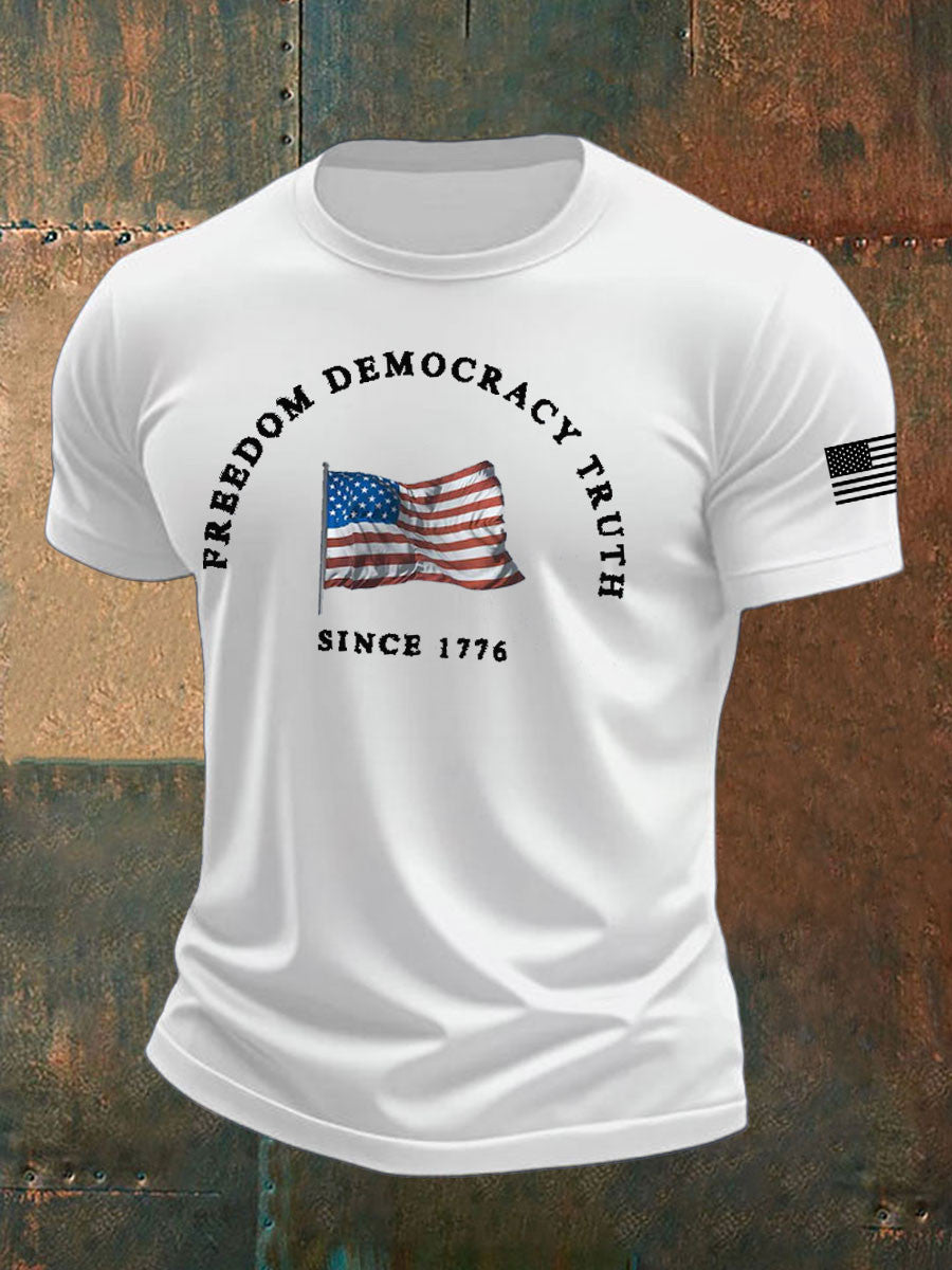 Charlie Kirk Freedom T-shirt Freedom Democracy Truth Since 1776 Charlie Kirk Freedom Merch - Liberish