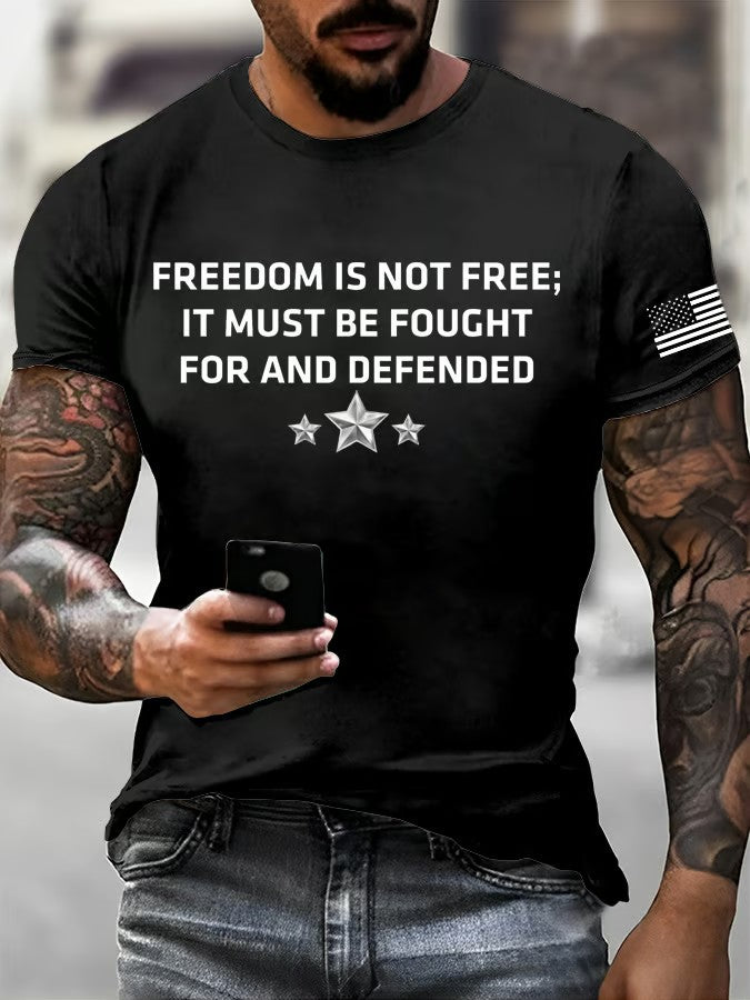 Charlie Kirk Freedom T-Shirt Freedom Is Not Free It Must Be Fought Memorial Charlie Shirt - Liberish