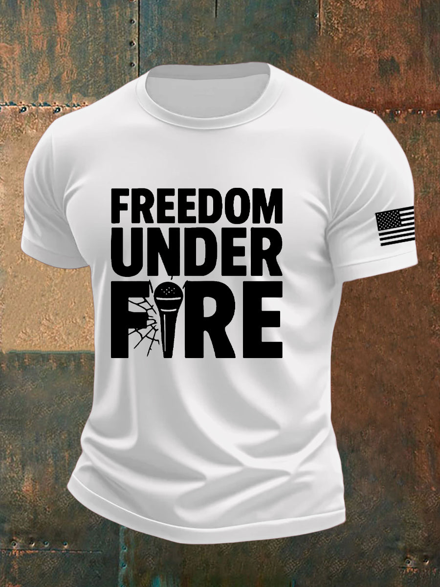 Charlie Kirk Freedom T-shirt Freedom Under Fire 1993 2025 Proud Charlie Kirk Shirt - Liberish