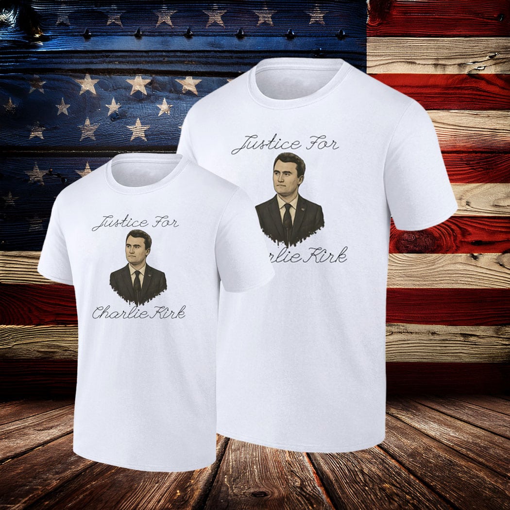 Charlie Kirk Freedom T-shirt Justice For Charlie Kirk Portrait Unique MAGA Merch Clothing - Liberish