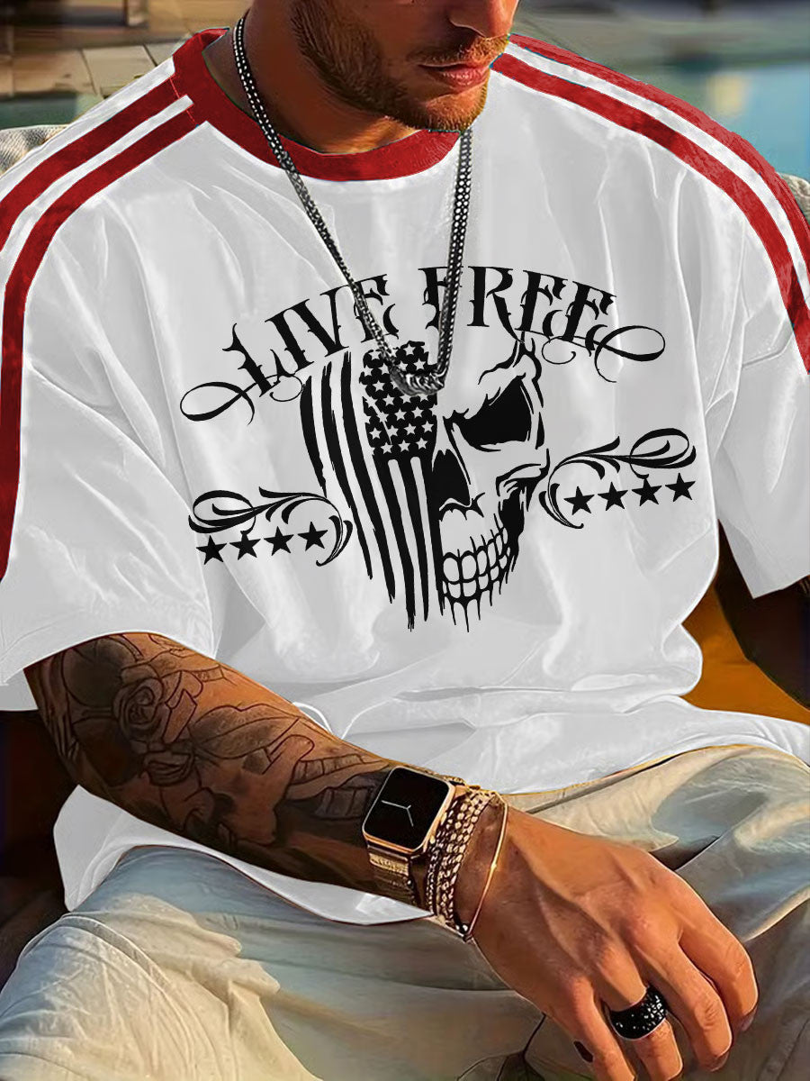Charlie Kirk Freedom T-shirt Live Free USA Flag Logo Charlie Kirk Merch Clothing - Liberish