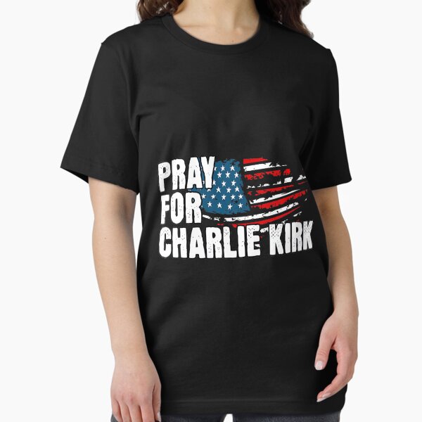 Charlie Kirk Freedom T-shirt Pray For Charlie Kirk American Flag Unique Merch Patriotic Gift - Liberish