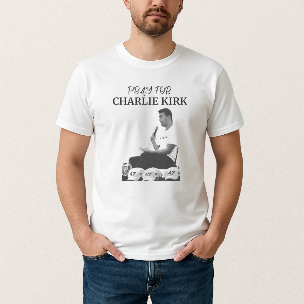 Charlie Kirk Freedom T-shirt Pray For Charlie Kirk Unique Freedom Shirt Charlie Kirk Wore - Liberish