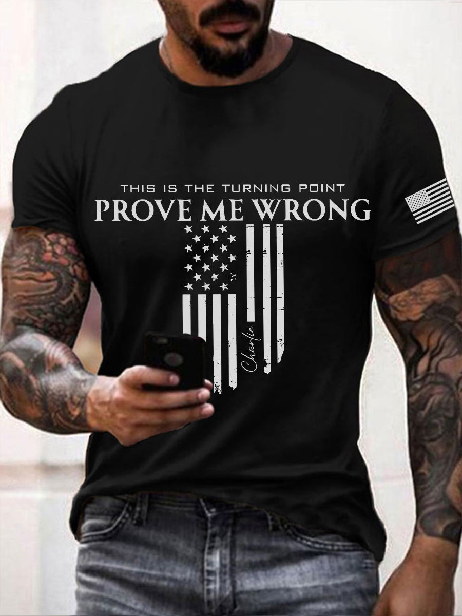 Charlie Kirk Freedom T-shirt Prove Me Wrong Tpusa Best Memorial Merch - Liberish