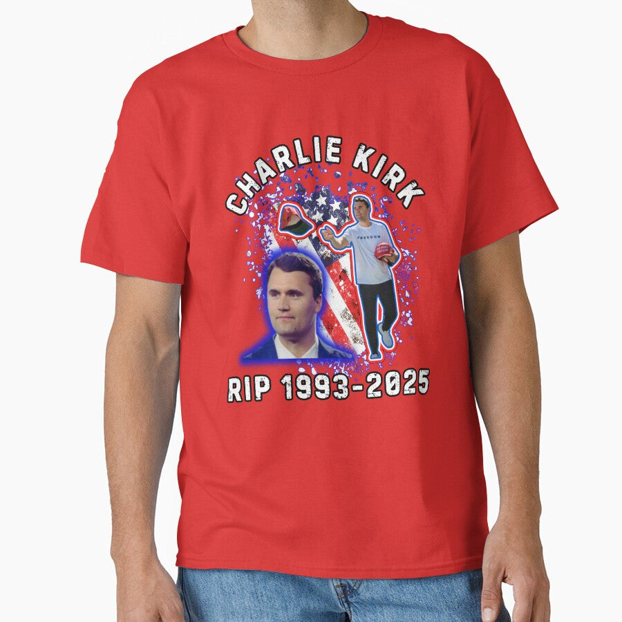 Charlie Kirk Freedom T-shirt Rest In Peace Charlie Kirk Memorial Patriotic Proud Gift - Liberish