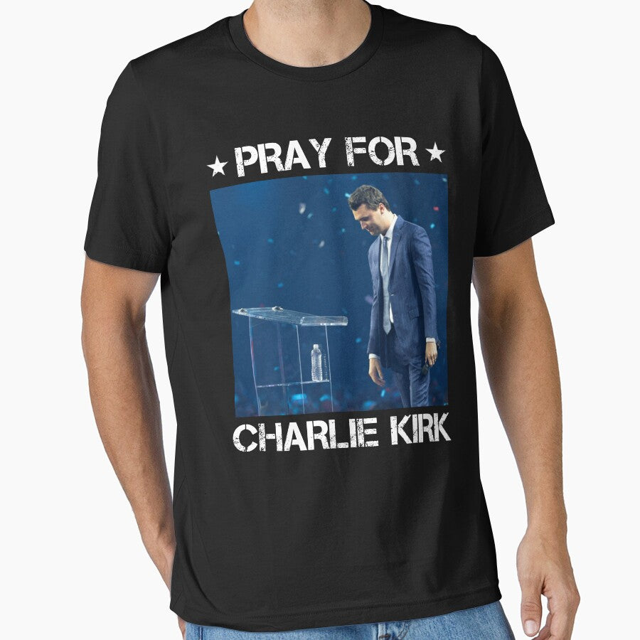 Charlie Kirk Freedom T-shirt Rip Pray For Charlie Kirk Best Fans Merchs - Liberish