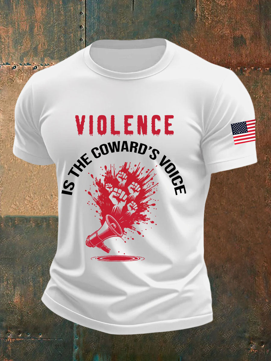 Charlie Kirk Freedom T-shirt Silence Is The Coward_s Voice Charlie Kirk 47 Merch Gifts - Liberish