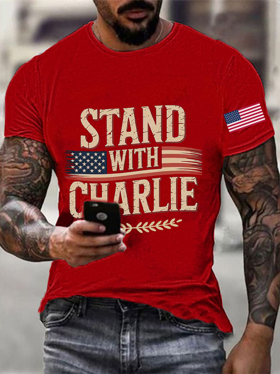 Charlie Kirk Freedom T-shirt Stand With Charlie Kirk Turning Point Charlie Kirk Shirt - Liberish