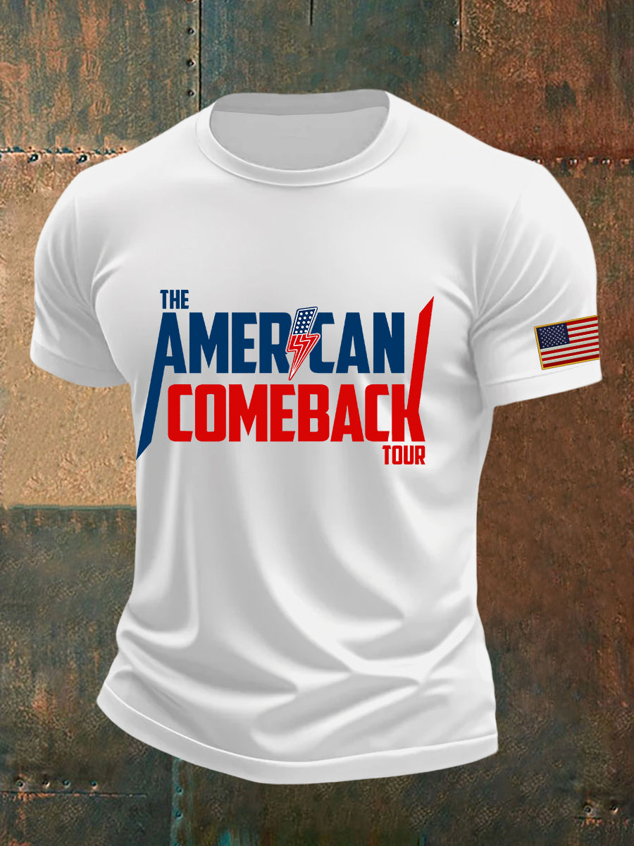 Charlie Kirk Freedom T-shirt The American Comeback Tour Best Charlie Kirk Freedom Merch - Liberish