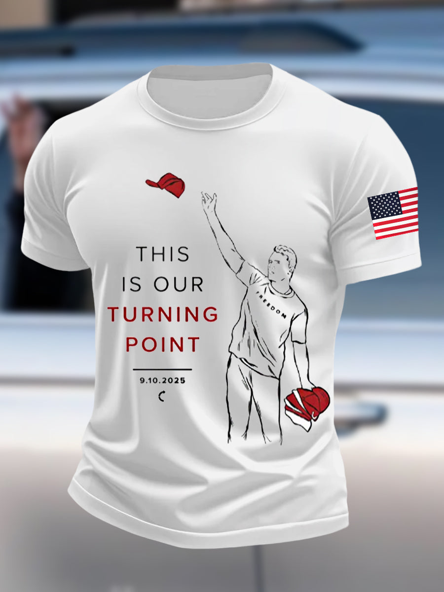 Charlie Kirk Freedom T-shirt This Is Our Turning Point Best Tpusa Charlie Merch - Liberish
