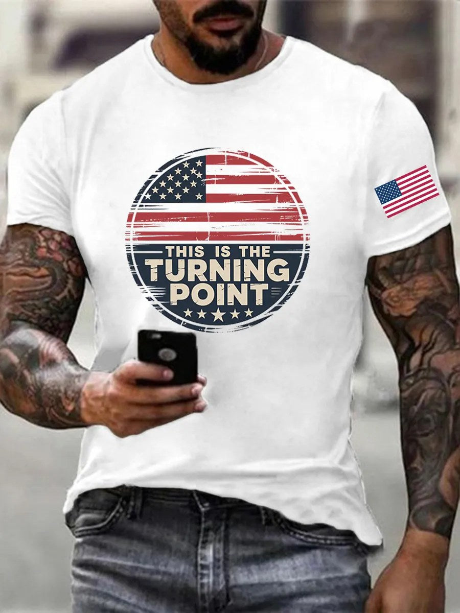 Charlie Kirk Freedom T-Shirt This Is The Turning Point 1993 2025 Memorial Charlie Shirt - Liberish