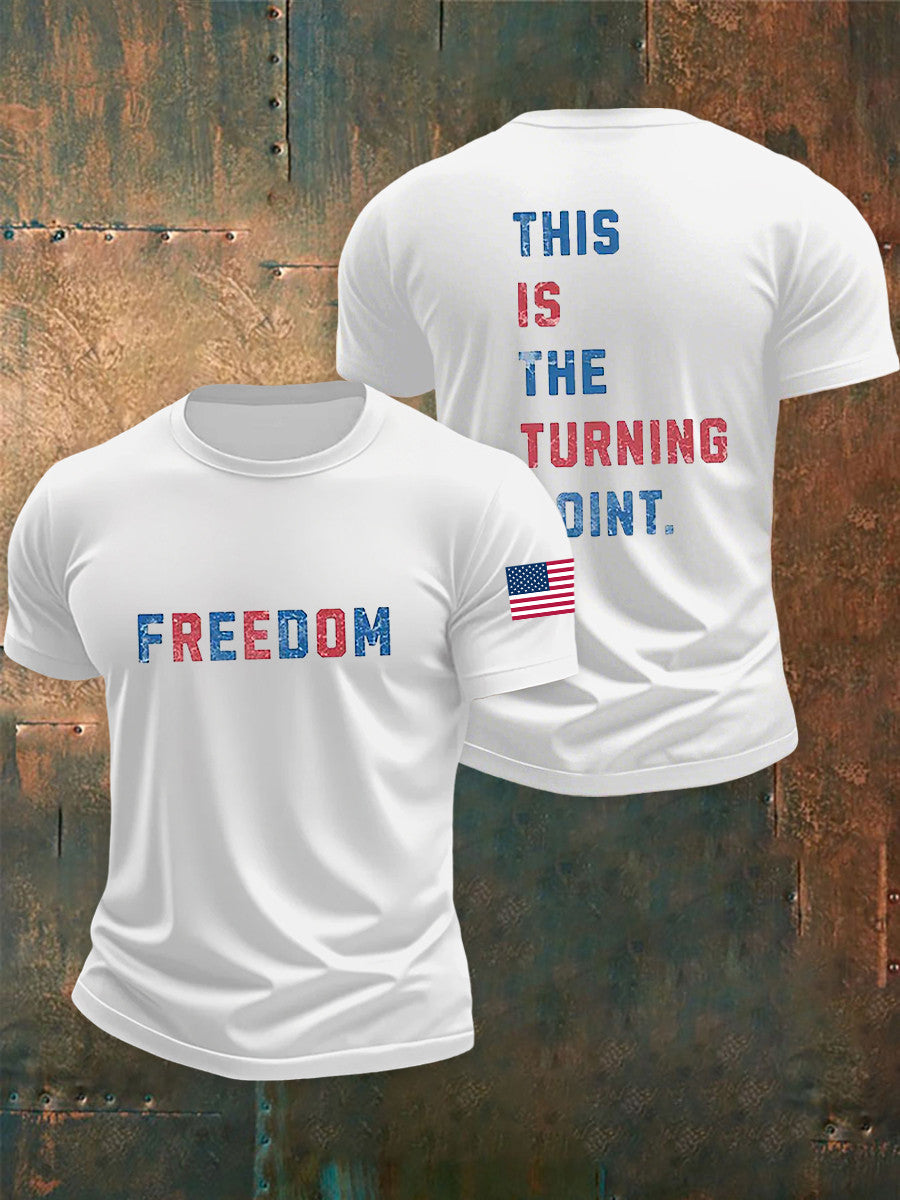 Charlie Kirk Freedom T-shirt This Is The Turning Point Best Charlie Kirk TPUSA Present - Liberish