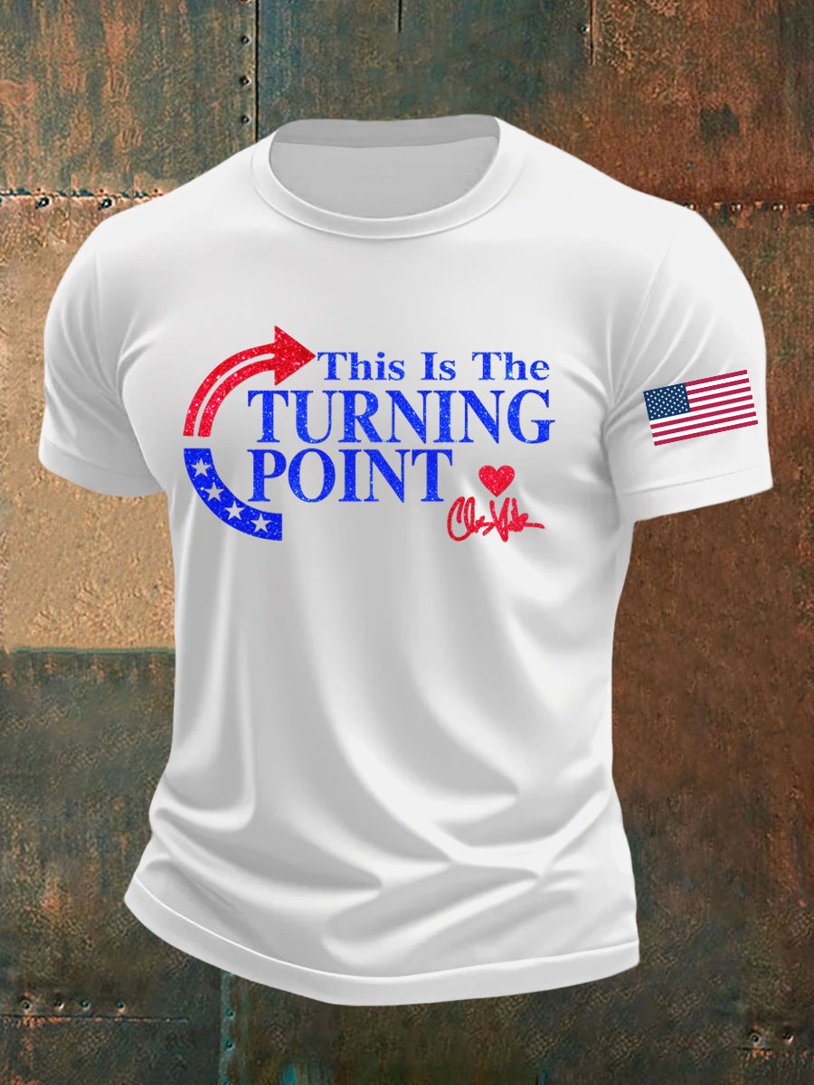 Charlie Kirk Freedom T-shirt This Is The Turning Point USA Flag Best Liberty Wear - Liberish