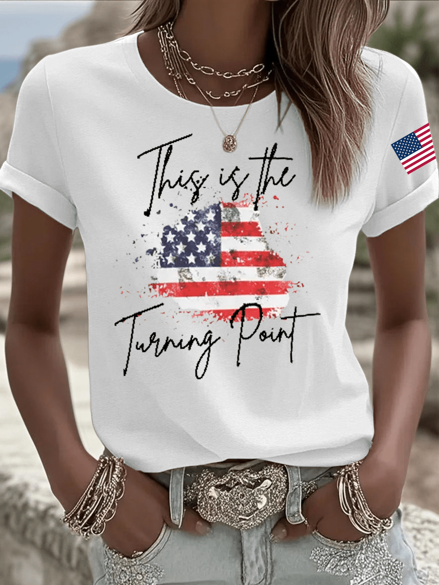 Charlie Kirk Freedom T-shirt USA This Is The Turning Point Best Charlie Kirk 47 Merch Gifts - Liberish