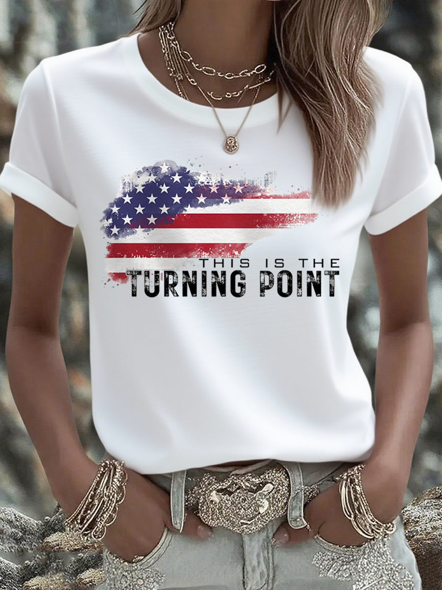 Charlie Kirk Freedom T-shirt USA This Is The Turning Point Charlie Kirk Merch Gifts - Liberish