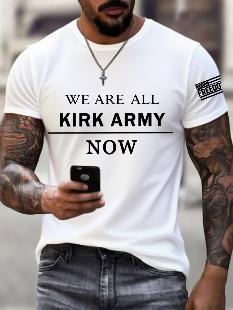 Charlie Kirk Freedom T-shirt We Are All Kirk Army Now Charlie Kirk 47 Merch Gifts - Liberish