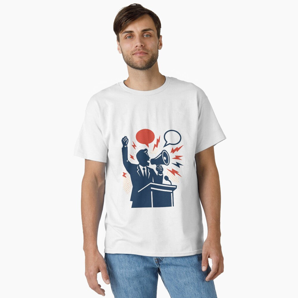 Charlie Kirk Merch Debate Chaos Political Art T-Shirt Gift For Patriots