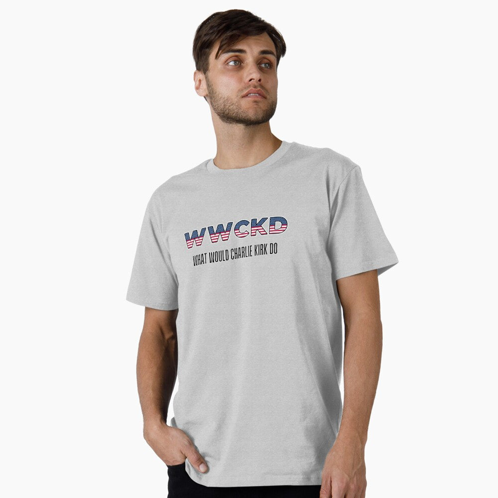 Charlie Kirk Merch WWCKD What Would Charlie Kirk Do T-Shirt Patriotic Gifts