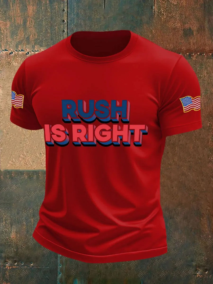 Charlie Kirk Rush Was Right T-shirts Best Gift For Men America Lovers and Supporters - Liberish