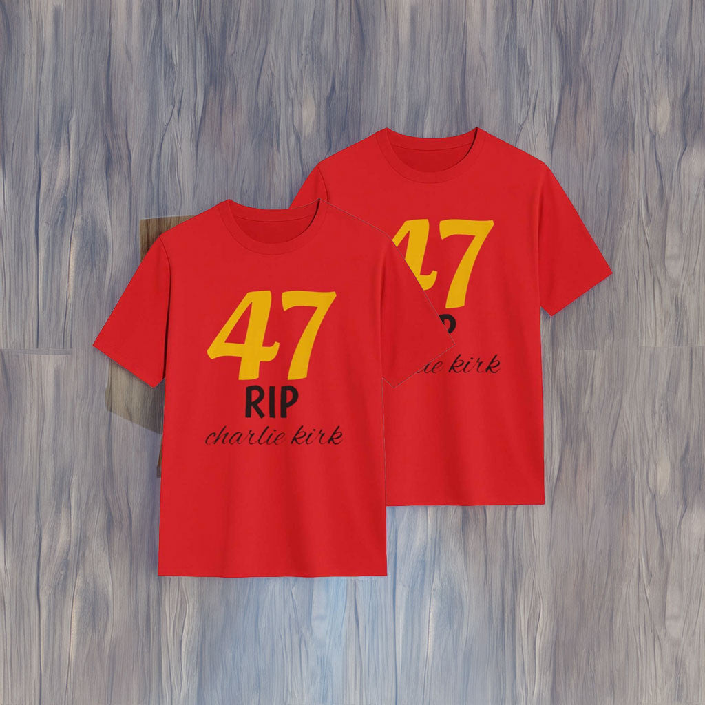 Charlie Kirk Shirt 47 Rip T-Shirt Charlie Kirk Merch Patriotic Gifts For Men