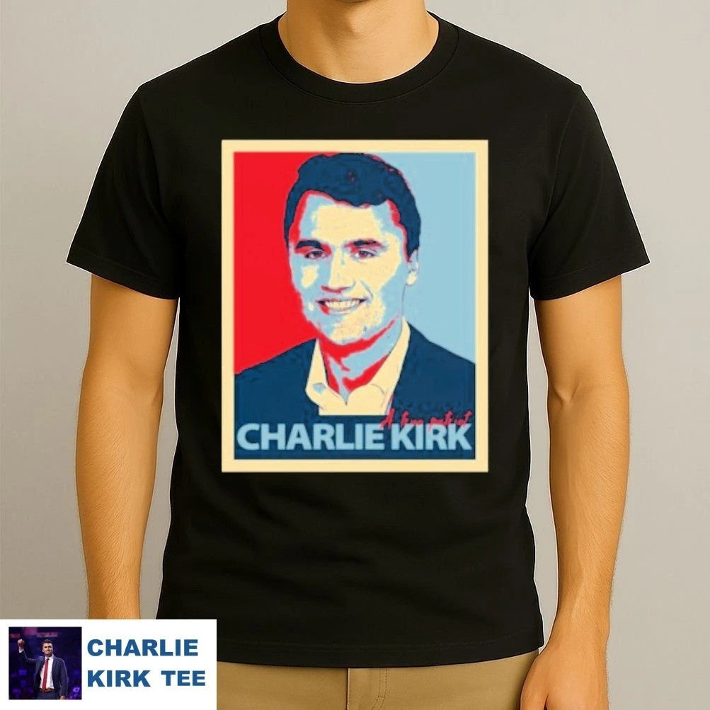 Charlie Kirk Shirt A True Patriot T-Shirt Charlie Kirk Memorial Clothing