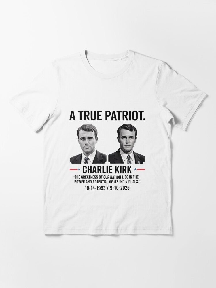 Charlie Kirk Shirt A True Patriot T-Shirt Freedom Merch Gifts For Supporters