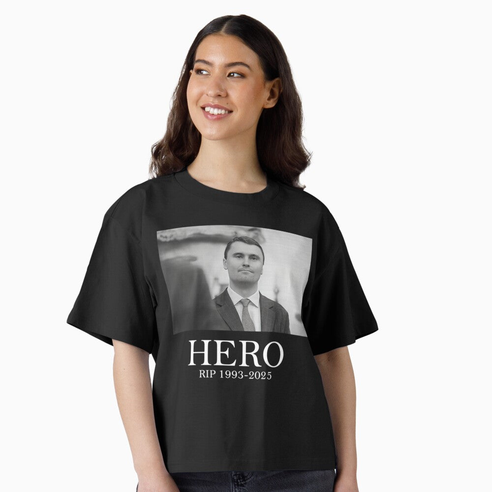 Charlie Kirk Shirt Hero RIP 1993 2025 T-Shirt Charlie Kirk Merch Memorial Gifts