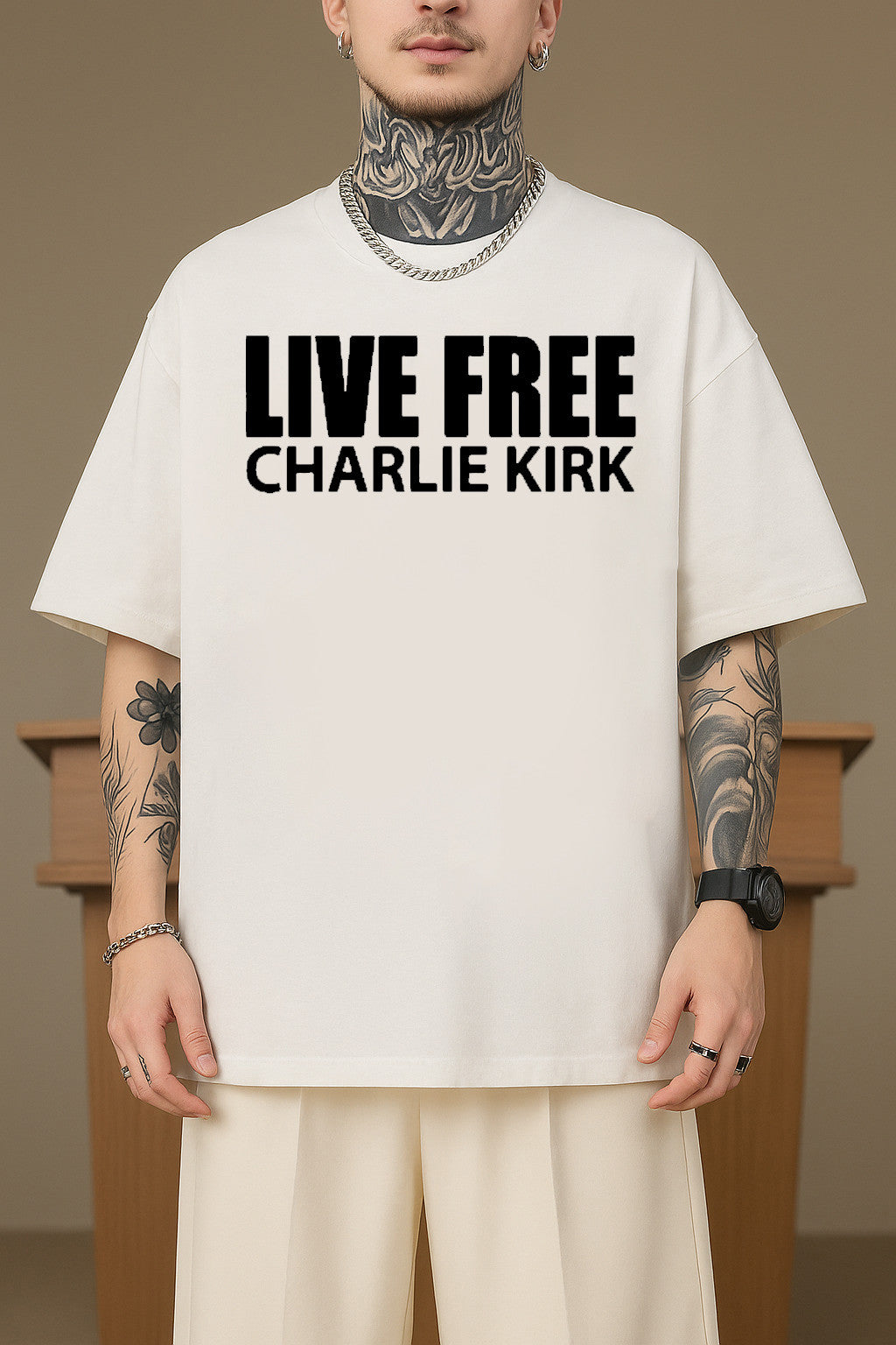 Charlie Kirk Shirt Live Free T-Shirt Turning Point Freedom Shirt Charlie Kirk Merch