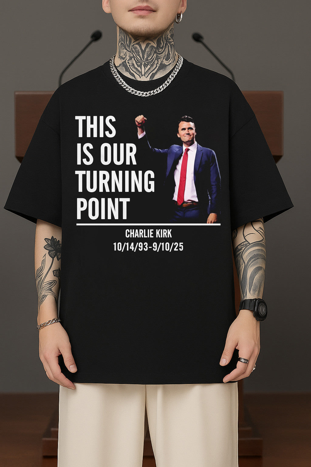 Charlie Kirk Shirt This Is Our Turning Point T-Shirt Turning Point USA Merch