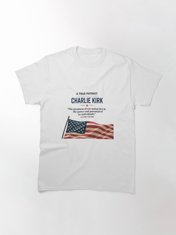 Charlie Kirk Shooters Shirt A True Patriot Quote T-Shirt Charlie Kirk Merch