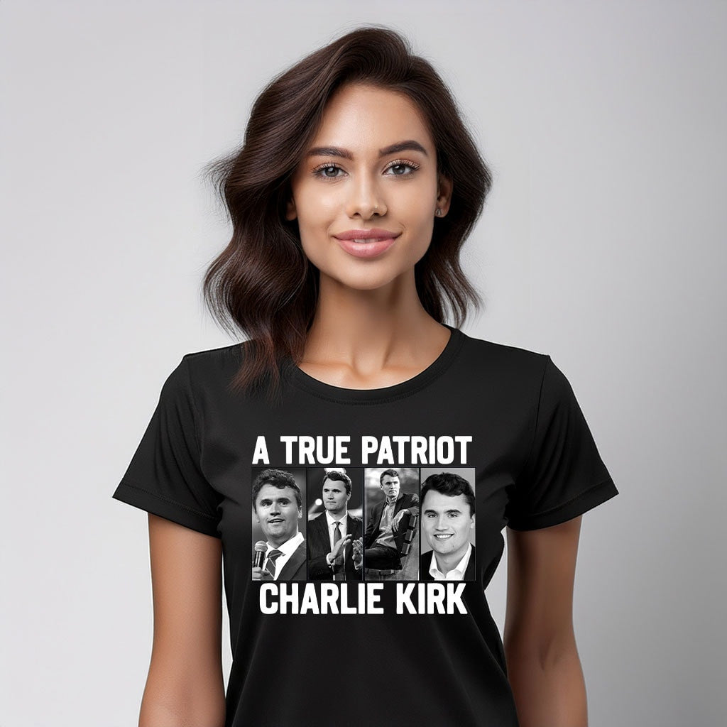 Charlie Kirk Shooters Shirt A True Patriot T-shirt Charlie Kirk Merch Gifts For Her