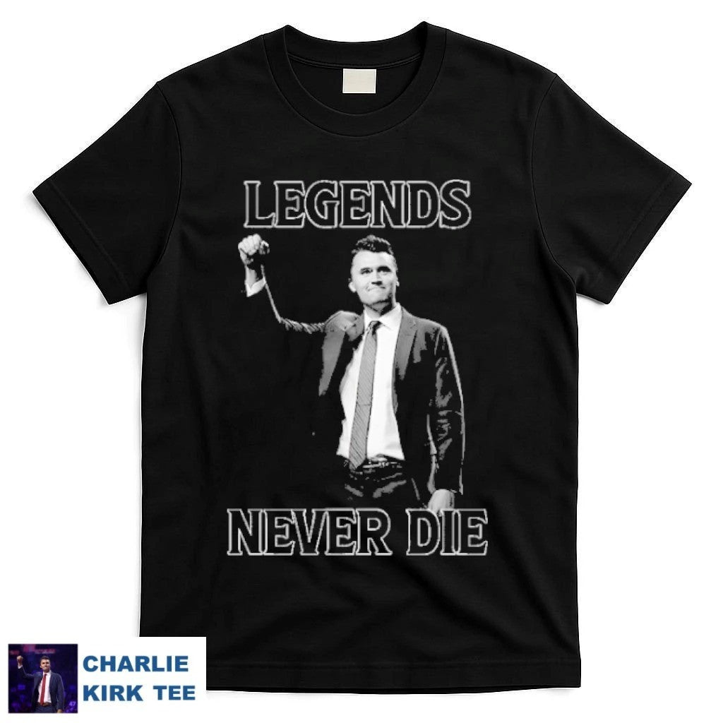 Charlie Kirk Shooters Shirt Legends Never Die T-Shirt Charlie Kirk Merch