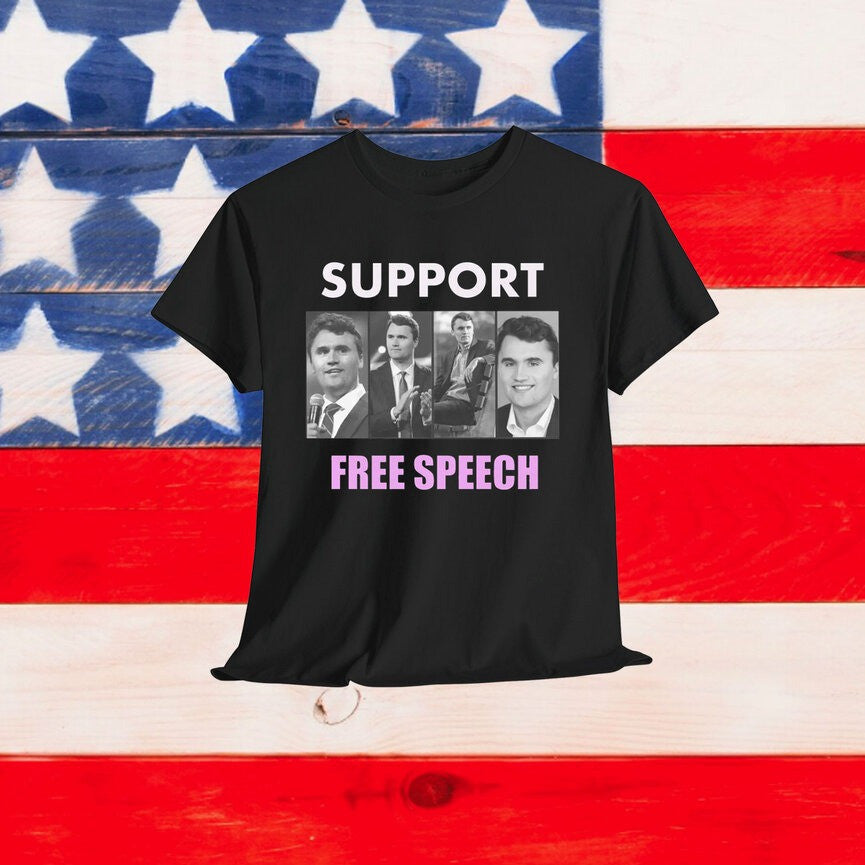 Charlie Kirk Support Free Speech T-Shirt