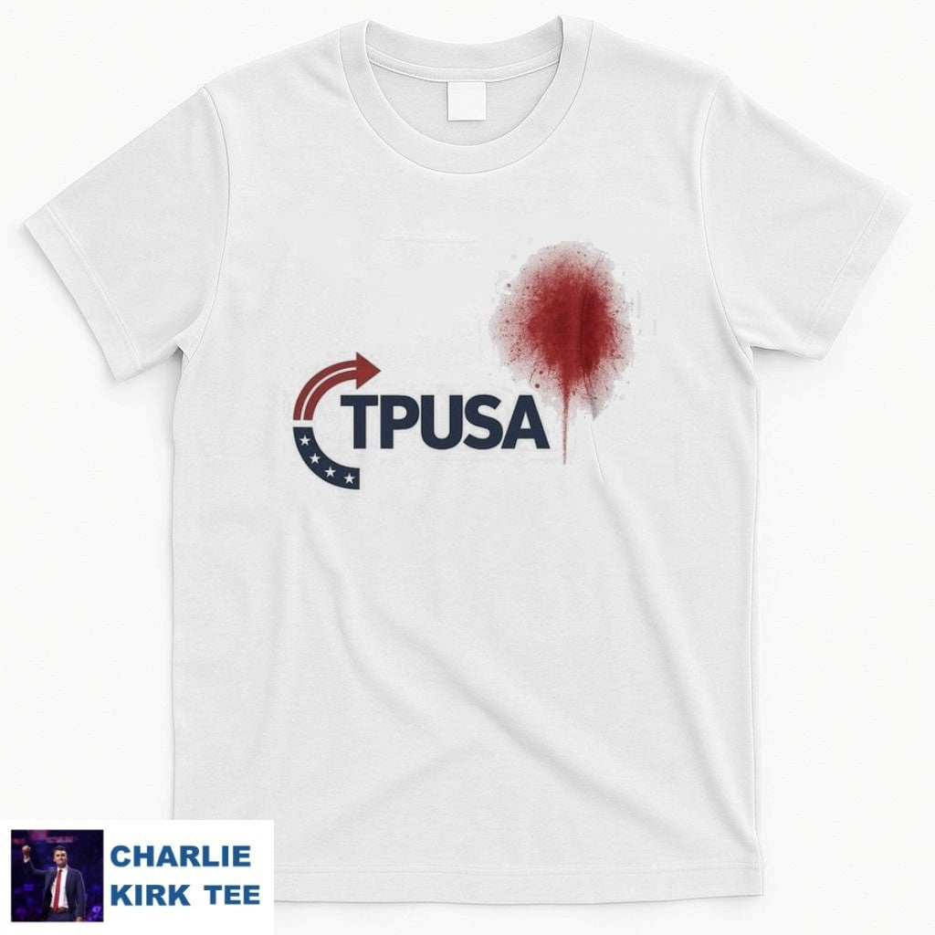 Charlie Kirk T-Shirt TPUSA RIP Charlie Kirk Merch Gifts For Supporters