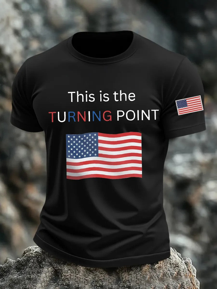 Charlie Kirk This Is The Turning Point T-shirt Memorable Gift For America Supporters - Liberish