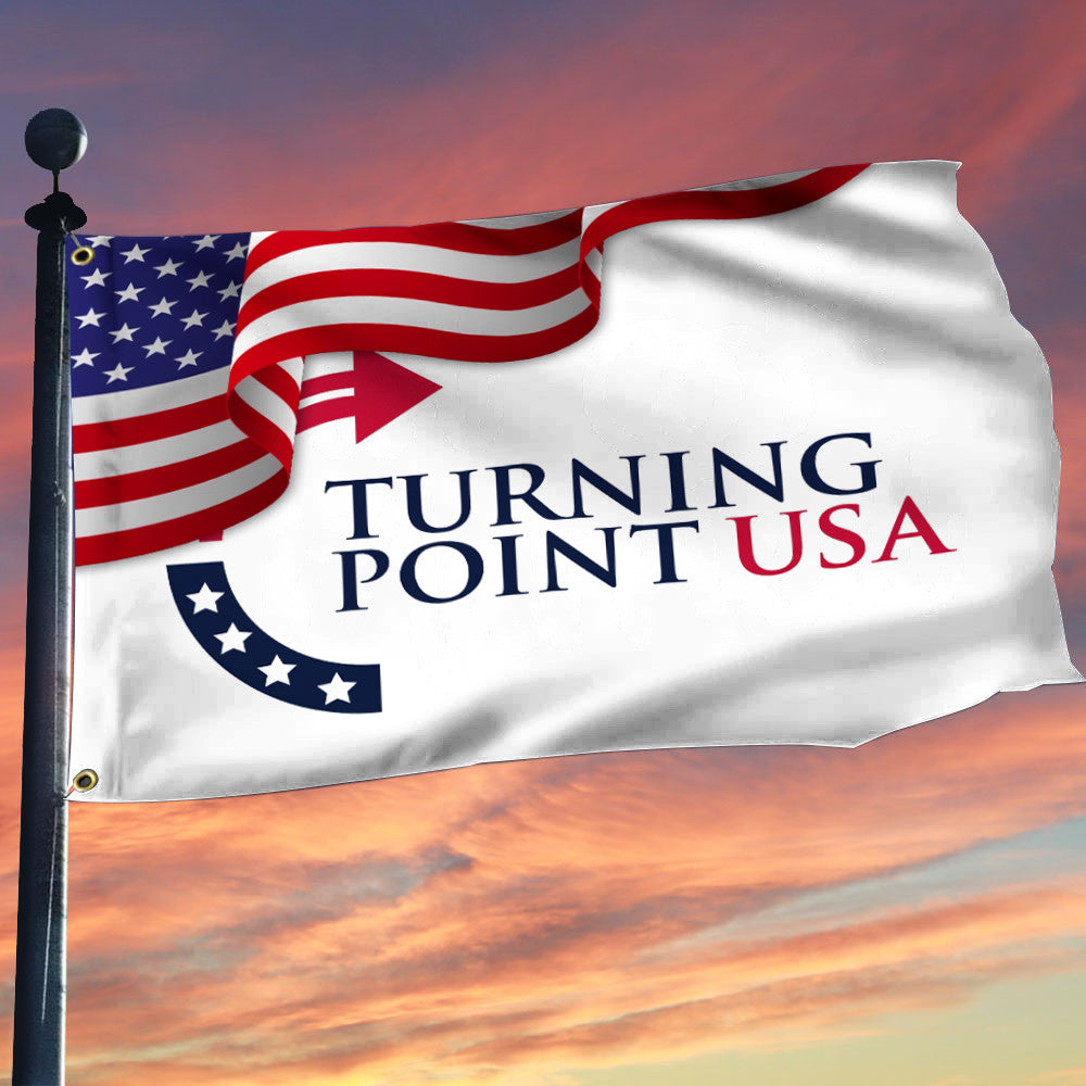 Charlie Kirk Turning Point Flag TPUSA R.I.P Charlie Kirk 47 Merchandise - Liberish