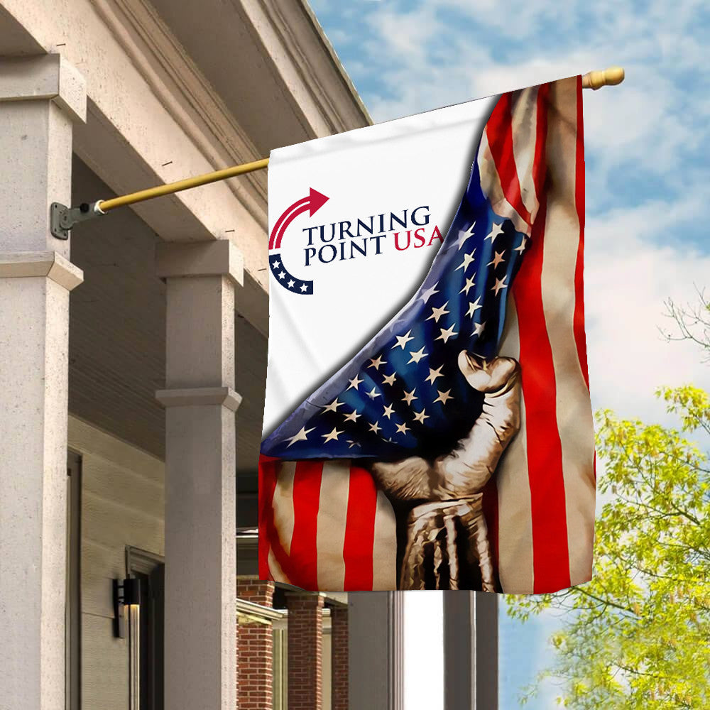 Charlie Kirk Turning Point Flag TPUSA U.S Red Thin Flag Charlie Kirk 47 Commemorative Gifts - Liberish