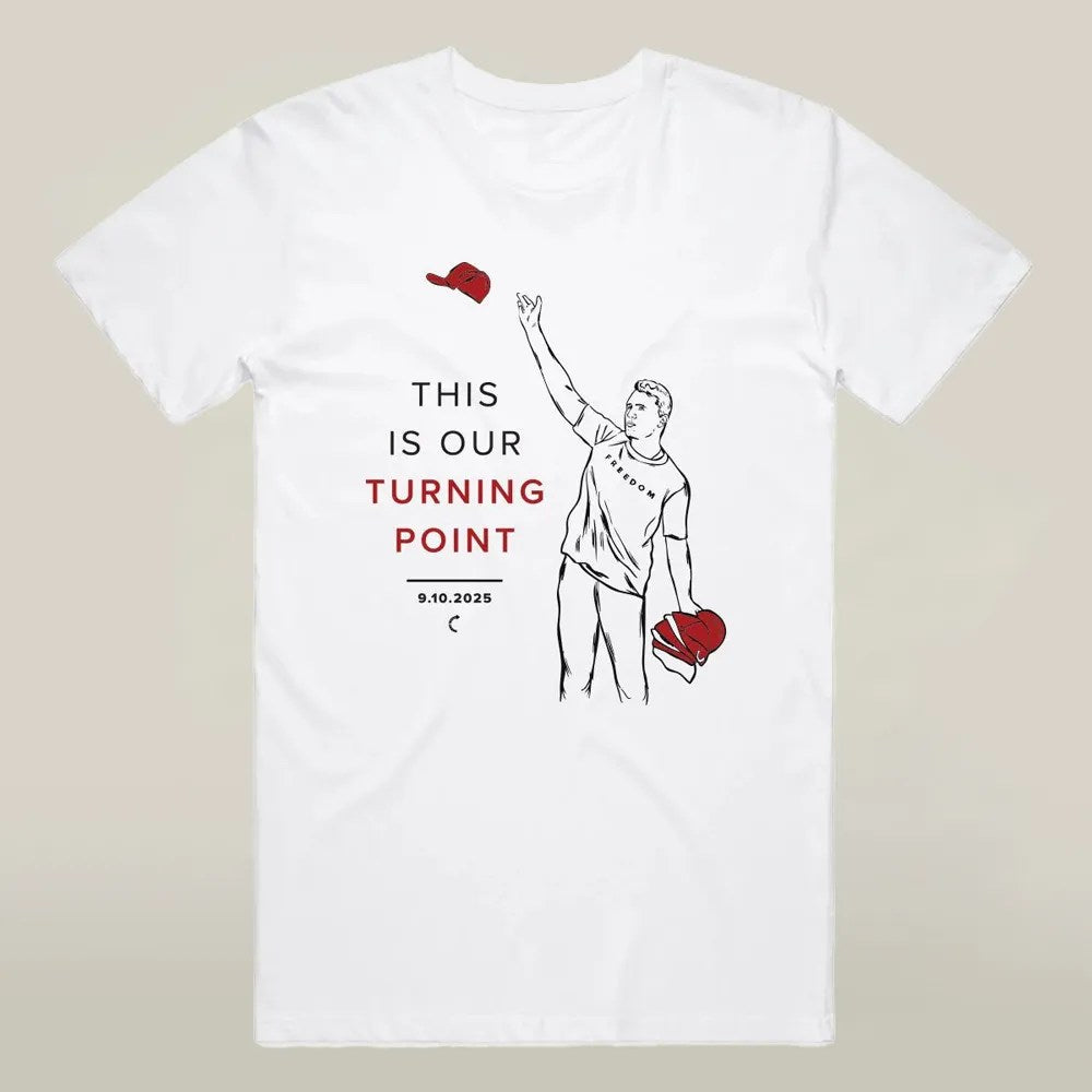 Charlie Kirk Turning Point USA T-shirt This Is Our Turning Point RIP Charlie Kirk 47 Proud Merch - Liberish