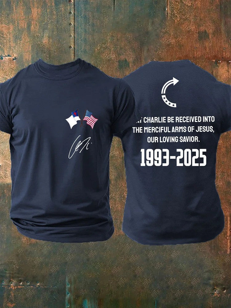 Charlie Kirk With The Signed commemorative T-shirt Best Gift For America Supporters - Liberish