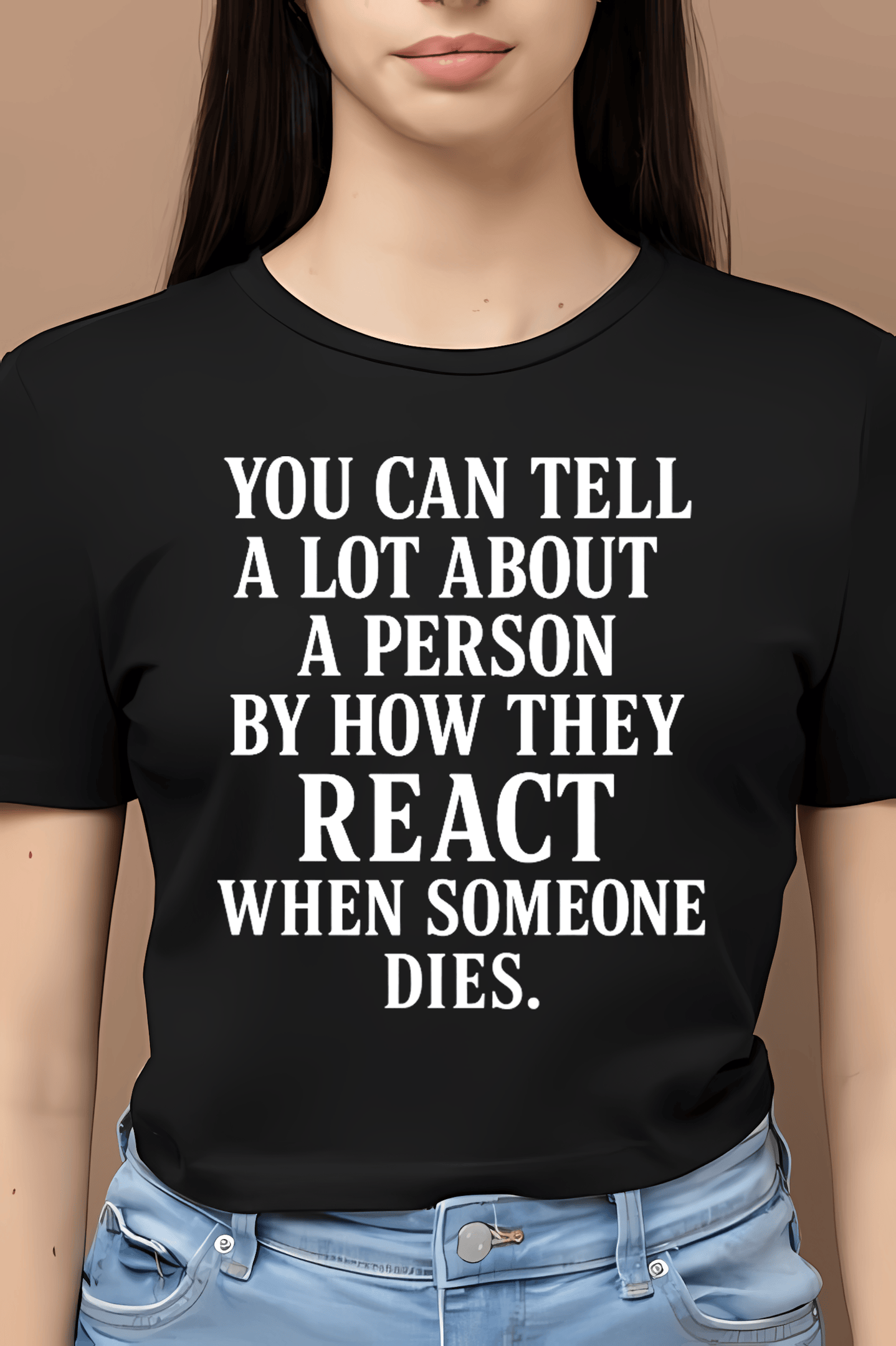 Charlie Kirk You Can Tell A Lot T-Shirt About A Person By How They React When Someone Dies Tee